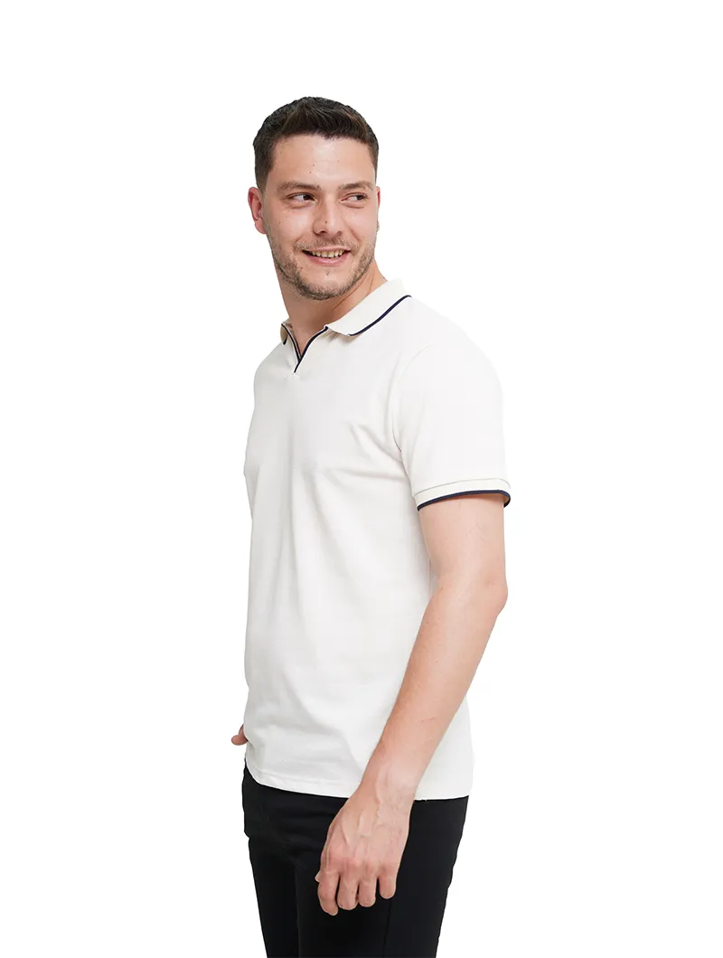 Polo en piqué de coton